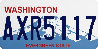 WA license plate AXR5117