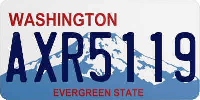 WA license plate AXR5119