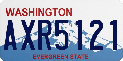 WA license plate AXR5121