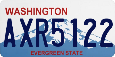 WA license plate AXR5122