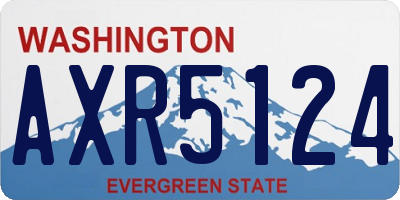 WA license plate AXR5124