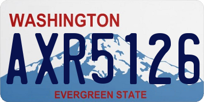 WA license plate AXR5126