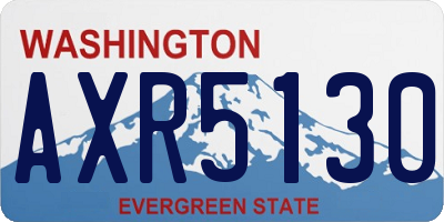 WA license plate AXR5130