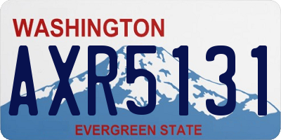 WA license plate AXR5131