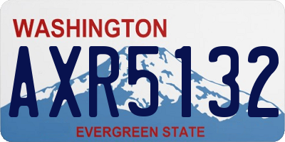 WA license plate AXR5132