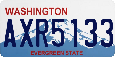 WA license plate AXR5133