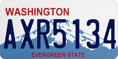 WA license plate AXR5134
