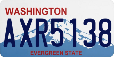WA license plate AXR5138
