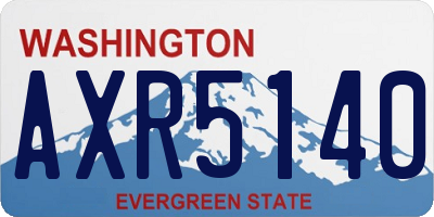 WA license plate AXR5140