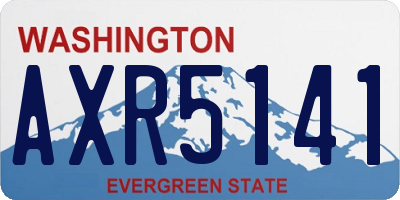 WA license plate AXR5141
