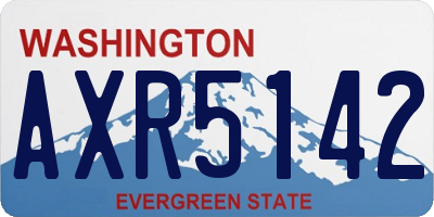 WA license plate AXR5142