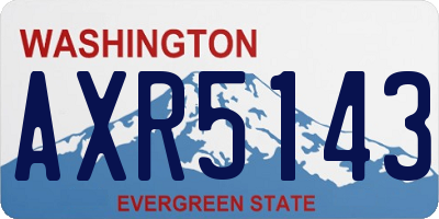 WA license plate AXR5143