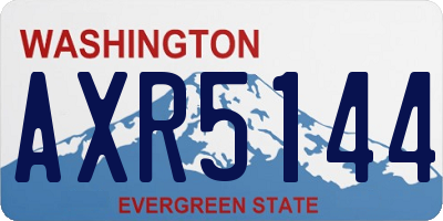WA license plate AXR5144