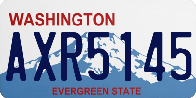 WA license plate AXR5145