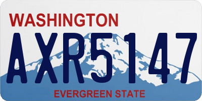 WA license plate AXR5147