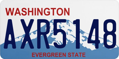 WA license plate AXR5148
