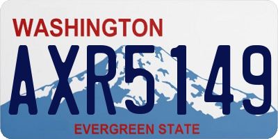 WA license plate AXR5149