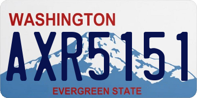 WA license plate AXR5151
