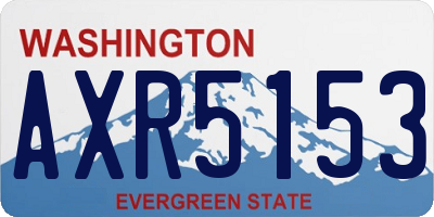 WA license plate AXR5153