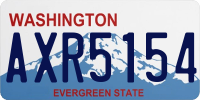 WA license plate AXR5154