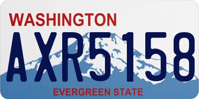 WA license plate AXR5158