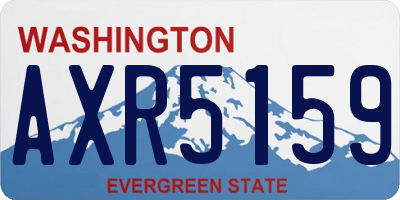 WA license plate AXR5159