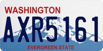 WA license plate AXR5161