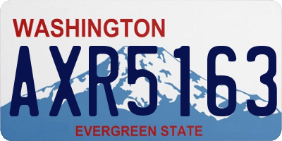 WA license plate AXR5163