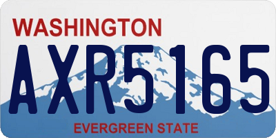 WA license plate AXR5165