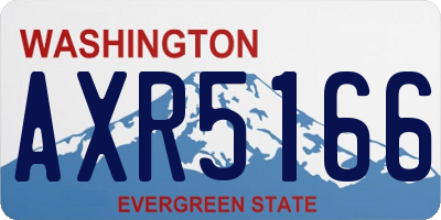 WA license plate AXR5166