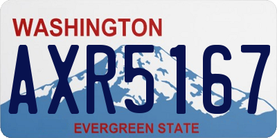 WA license plate AXR5167