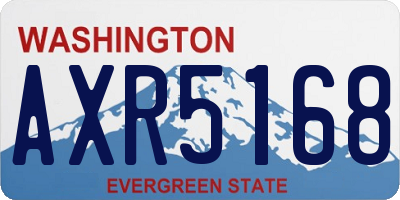WA license plate AXR5168
