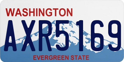 WA license plate AXR5169