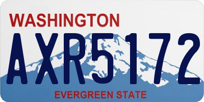 WA license plate AXR5172