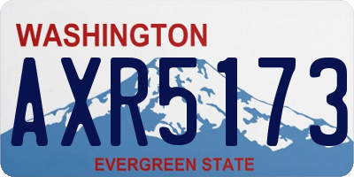 WA license plate AXR5173
