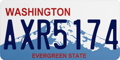 WA license plate AXR5174
