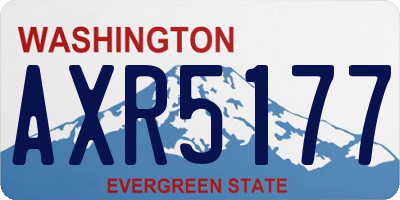 WA license plate AXR5177