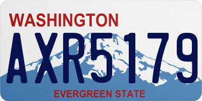 WA license plate AXR5179