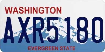 WA license plate AXR5180