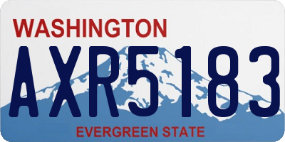 WA license plate AXR5183