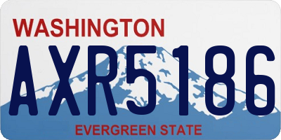 WA license plate AXR5186