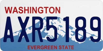 WA license plate AXR5189