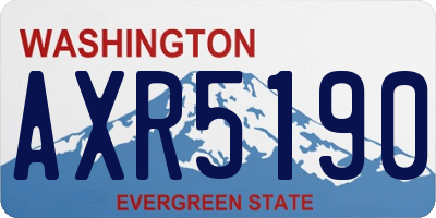 WA license plate AXR5190