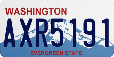 WA license plate AXR5191