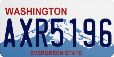 WA license plate AXR5196