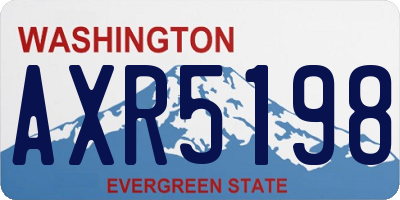 WA license plate AXR5198