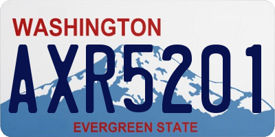 WA license plate AXR5201