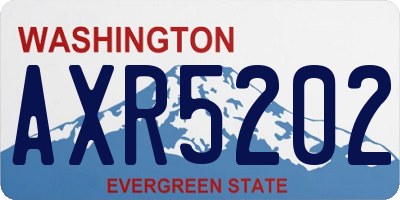 WA license plate AXR5202