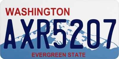 WA license plate AXR5207