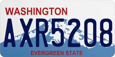 WA license plate AXR5208